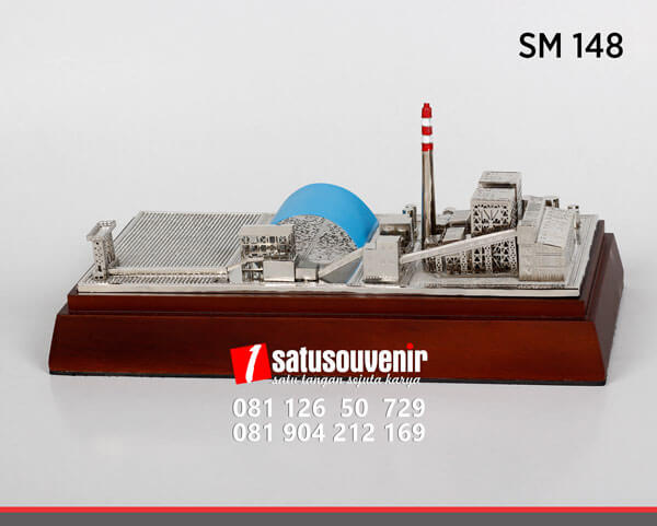 SM148 Souvenir Miniatur Gedung Industri